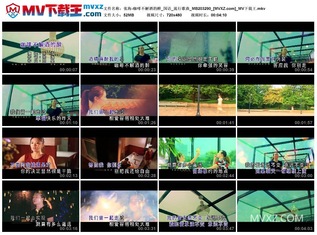 张海-咖啡不解酒的醉_国语_流行歌曲_MB203290